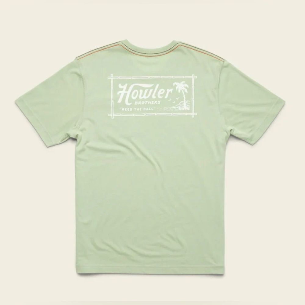 Howler Brothers Light Green Graphic pocket-Tee; Size XL Tropic of Howler